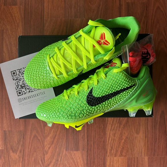 Nike Vapor Edge Kobe 6 SE Grinch Size 6.5M/8W FQ7645-300 - Free & Fast Ship! - Picture 1 of 6